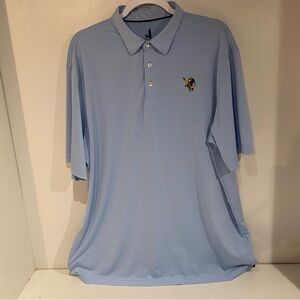 johnnie-O Blue Athletic Polo Shirt